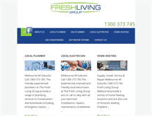 Tablet Screenshot of freshlivinggroup.com.au
